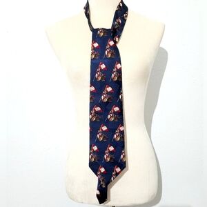 Vintage Tabasco Brand Novelty Silk Tie Chili Peppers Golf Bag Pattern 100% Silk